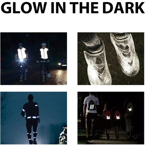 Glow In The Dark Spray Paint Outdoor Fluorescent Reflective Paint (green) used on cyclists, shoes, runners, and backpacks.