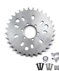 Beefy CNC Aluminum Adapter With 40T Sprocket For 25mm Or 38mm Rear Hubs Fits 49cc To 80cc Two Stroke Motorized Bicycles Includes Reducing Gaskets