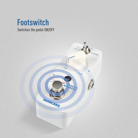 Clean Boost Pedal With Buffer 0-12dB Gain Mini Pure Boost Guitar And Bass Effects Pedal with on/off footswitch and red LED.