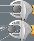 Close-up of magnetic tip on Joker VDE 4 Piece Insulated Screwdriver Set For Electrical Work With Magnetic Tips Ergonomic Multi Color Handles Durable Chrome Vanadium Steel Safety Tested For Live Circuits Great For DIY And Pros.