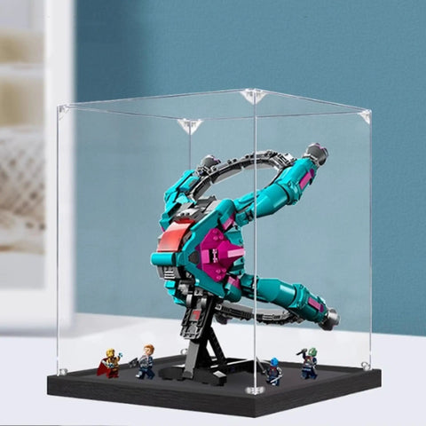 Clear Acrylic Display Case For Airship Model 76255 Dope Countertop Display Box Gift Dust Proof Organizer 2mm Thick Panels Easy Snap Assembly