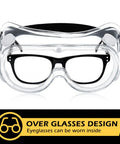 30 Pack Clear Safety Goggles Over Glasses Anti Fog Eye Protection For Men Women Lab Work Protective Eyewear With Polycarbonate Lenses