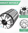 ER32 Spring Collet Chuck 12mm Clamping Diameter For CNC Milling Drilling Engraving Lathe Tools Premium 40Cr Steel High Speed Versatile Tool Holder