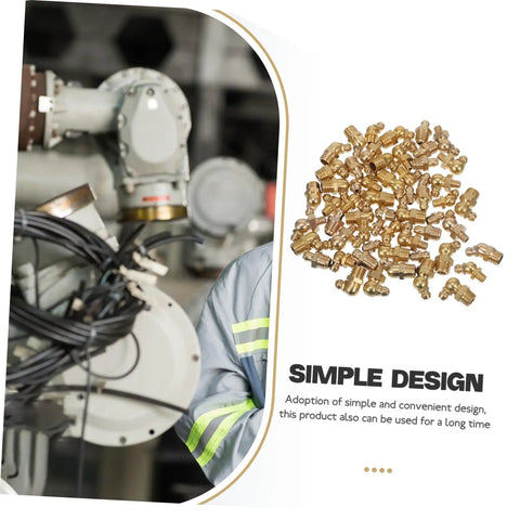 Grease Fitting Kit Zerk Fittings Assortment SAE Straight And Angled Nozzles displayed with machinery in background