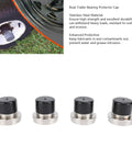 Heavy Duty Boat Trailer Bearing Protector Caps Set Stainless Steel Wheel Bearing Covers With Dual Side Seal for 2.717 Inch Hubs
