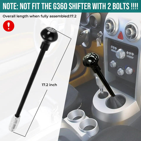 Dodge NV4500 Shifter Stick With Straight Handle And 14mm Knob Adapter for Ram Trucks shown in vehicle interior