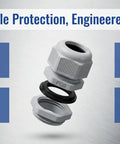 30 Cable Gland Connectors Kit Must Have With Plastic Fixing Sealing Sleeves White Includes 20 PG7 And 10 PG9 Adjustable