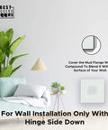 12 X 12 Inch Flush Aluminum Drywall Access Panel With Standard Drywall Insert And Mud In Flange, Concealed hatch cover mounted in wall.