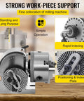 Five Inch 3 Jaw Chuck Dividing Head Set For Milling Machine Rotary Table Tailstock Precision Semi Universal Dividing Head with plates