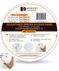 Snap Right In And Plug That Hole Fast With This Heavy Duty Round Spring Access Panel For Drywall Ceiling Crafted From Durable Abs Plastic For Quick Electrical And Plumbing Fixes In Clean White Fits Six To Nine Inches.