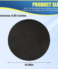 Round Oil Drain Splash Pad 15 Inch Heat Resistant No Mess No Splatter Mat For Car Oil Changes And Transmission Drain Pan Garage Ready For Mechanics And Auto Repairs For Any Garage, 14.88in x 0.55in