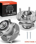 Two Pack Rear Wheel Bearing And Hub Assembly For AWD Mitsubishi Outlander 2007 2013 And Lancer 2012 2017 5 Lug Fitment display