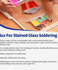 8oz Liquid Solder Flux For Stained Glass Soldering Supplies And Electrical Repairs Water Based Formula Pro Grade Safe