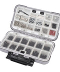 Open organizer showing M3 M4 RC Screw Kit With 537 Pieces Stainless Steel Hardware Set And Double Sided Box for scale RC cars.