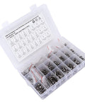 1080 PCS M2 M3 M4 Stainless Steel Screw Nut And Washer Kit with organizer case for auto boat industrial use.