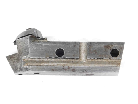 Modified Lathe Turning Tool Holder One Inch Shank Three Point Eight Eight Five Inches Long Built Tough For Serious Machine Shops showing top view with mounting holes.