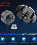 Front Wheel Bearing And Hub Assembly Set Of 2 For Toyota Camry 1992-2003 Sienna 1998-2003 Avalon 1995-2004 Solara 1999-2003 Lexus ES300 RX300 1999-2003 Five Lugs Non ABS Front Left And Front Right For Your Ride shown with components and features.