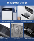 Compact Portable Washing Machine Offering Ten Automatic Wash Settings And 360 Splash Clean Power Built Right Into Small Spaces with anti-corrosion shell.