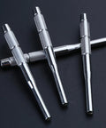 4-piece Stainless Steel Hollow End Roll Pin Kit Set For Multi Size Pins shown on dark background.