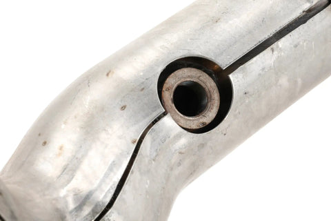 Close-up of GM Driver Side Three Way Catalytic Converter Kit With Exhaust Front Pipe Direct Fit OE Grade Replacement fitting detail