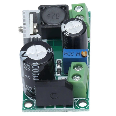 No Fuss Adjustable Dc Dc Power Supply Module Featuring Wide 5V To 48V Input Range And Smooth Step Down Output Up To 33V At 3 Amps, detailed view of components.
