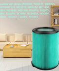 5 Layer HEPA Vacuum Filter For 5 To 20 Gallon Wet Dry Vacuums Fits WD5500 WD0671 WD6425 WD7000 And More in a living room