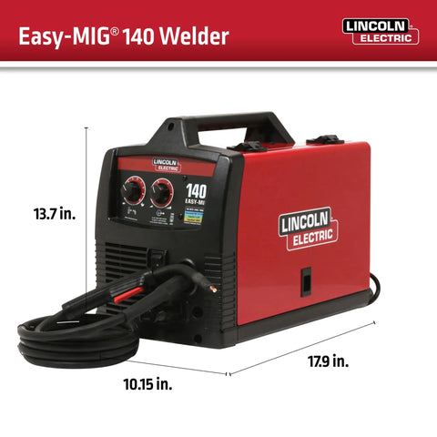 Compact And Portable Mig Welder Perfect For DIY Projects Uses Flux Core Or Mild Steel Easy To Operate At Home With 120 Volt Power, 140A.