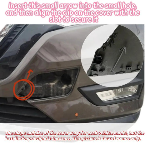 Installation guide for Front Bumper Tow Hook Cover For Nissan X-Trail T32 Rogue 2017 2018 2019 2020 Unpainted Replacement