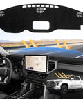 Dash Cover For Toyota Tundra 2022 2023 2024 2025 2026 With Nonslip Mesh Sunshade Dashboard Protector No Glare UV Shield