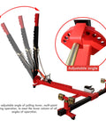 Adjustable flange on 10 Ton Auto Frame Straightener And Beam Alignment Tool For Car Body Repair, 99 inch, heavy duty red frame