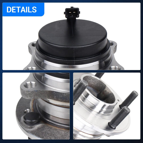 Close-up of Rear Wheel Hub Assembly For Hyundai Santa Fe 2007 To 2020 Veracruz 2007 To 2012 And Kia Sorento 2011 To 2015 5 Lug FWD ABS