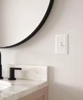Beadboard Style Light Switch Cover 1 Gang Wall Plate In Pure White Decorative Vintage Beadboard Finish Classic Wall Plate For Outlets And Switches Easy To Install Adds Timeless Charm To Any Space on bathroom wall