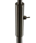 Focus Adjustable Beam Led Floor Lamp With 15.5 Inch Gooseneck And Pull Shade detail switch, metal nickel finish