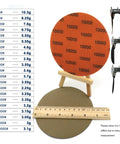 Huge 5 Inch Waterproof Hook Loop Sanding Discs With Silicon Carbide Grits From 60 To 10000 For Professional And DIY Auto Body Jobs Super Durable Smooth Finish Ready To Rock with grit markings.