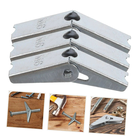 Heavy Duty Toggle Bolts Drywall Anchors 12 Pack Galvanized Wall Fixings Legit Bombproof Grip For Shelves Cabinets TV Mounts Garage Storage And Home Gear