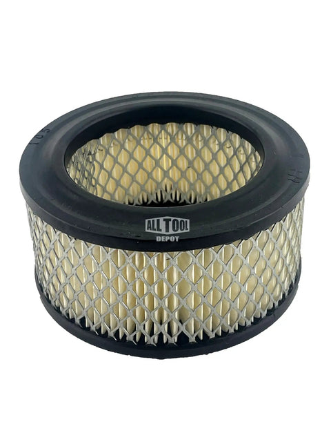 Compressor Intake Filter Elements Two Pack For Industrial Compressors 2.3 Inch Tall 4.375 Inch OD 3 Inch ID Galvanized Steel Mesh