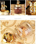 Dead Legit Glass Kitchen Storage Jars With Snap On Lids featuring rabbit and pig lids, airtight containers for candy on a stylish background.