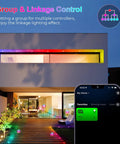 LED Deck Lights Kit Multicolor 20 Pack 1.22 Inch RGBW IC Smart Recessed Low Voltage 12V Step Lights IP67 illuminating house facade