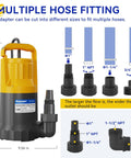 1 HP Submersible Sump Pump With 4345 GPH High Flow For Quick Water Removal In Hot Tubs Pools Basements And Garden Ponds