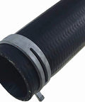 Close-up of the OE Fix Radiator Coolant Hose With Aluminum Connectors For Dodge Ram 2013 2014 Inlet Hose Replacement.