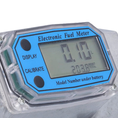 Industrial 2In Turbine Flow Meter With Digital End Turbine Meter For Liquid Fuel Water Gas Oil, Electronic Flowmeter display