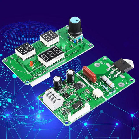 Beefed-Up Welding Controller With Digital Display, Pro-Grade Time Control 0-99 Cycles, Adjustable Weld Power, Voltage Auto-Compensation