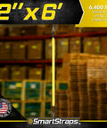 Beefy 2x6 Nylon Webbing Sling 6,400 Lb Vertical Lifting Capacity for Choker and Basket Lifts, Durable 2 Ply Flexible Webbing