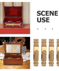 Hidden Brass Barrel Hinges For Jewelry Box With Silent Opening And Vintage Cylindrical Design Concealed Invisible Hinges