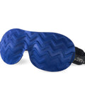 Ultra Lightweight Travel Sleep Chevron Eye Mask Navy One Size Contoured Foam For Comfortable Light Blocking On The Go Breathable Polyester Ideal For Flights And Naps, navy chevron design