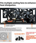 Open Air PC Test Bench Open Frame Chassis For DIY Rigs Stackable And Dual Orientation with multiple cooling fans installed.
