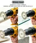 Pro Grade 3 Pack 60Mm Diamond Cutting Discs With Quarter Inch Shank Mandrel And Screwdriver For Rotary Drills cutting through tile and plastic.