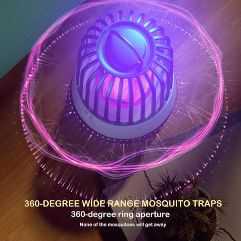 Indoor Outdoor USB Powered Bug Zapper That Slays Mosquitoes, Flies, And Wasps With UV Light, Quiet Dehydration Grid