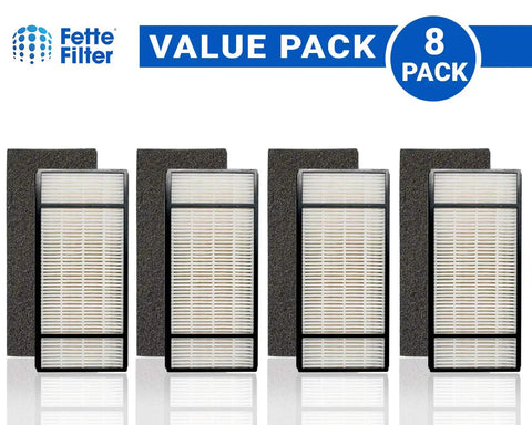 Filter H With Pre Filter Replacement Pack For Tower Air Purifier Models HPA 050 060 061 150 160 HHT 055 155 Includes Four Premium Filters And Four Pre Filters For Easy Swap Compatible With HRF H1 H2 B1 B2 Great For Home And Office Use value pack showing 8 filters
