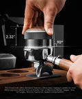 Hand adjusting 58mm Espresso Distributor With Adjustable Depth For All 58mm Portafilters Stainless Steel and Walnut Build